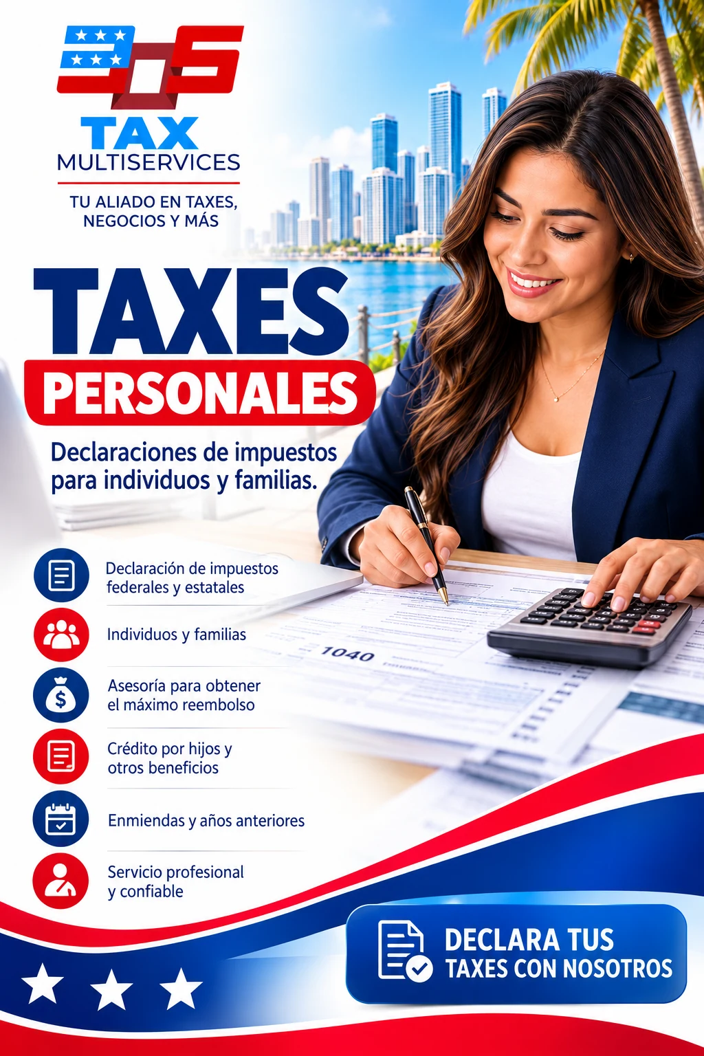 Flyer original de Taxes Personales