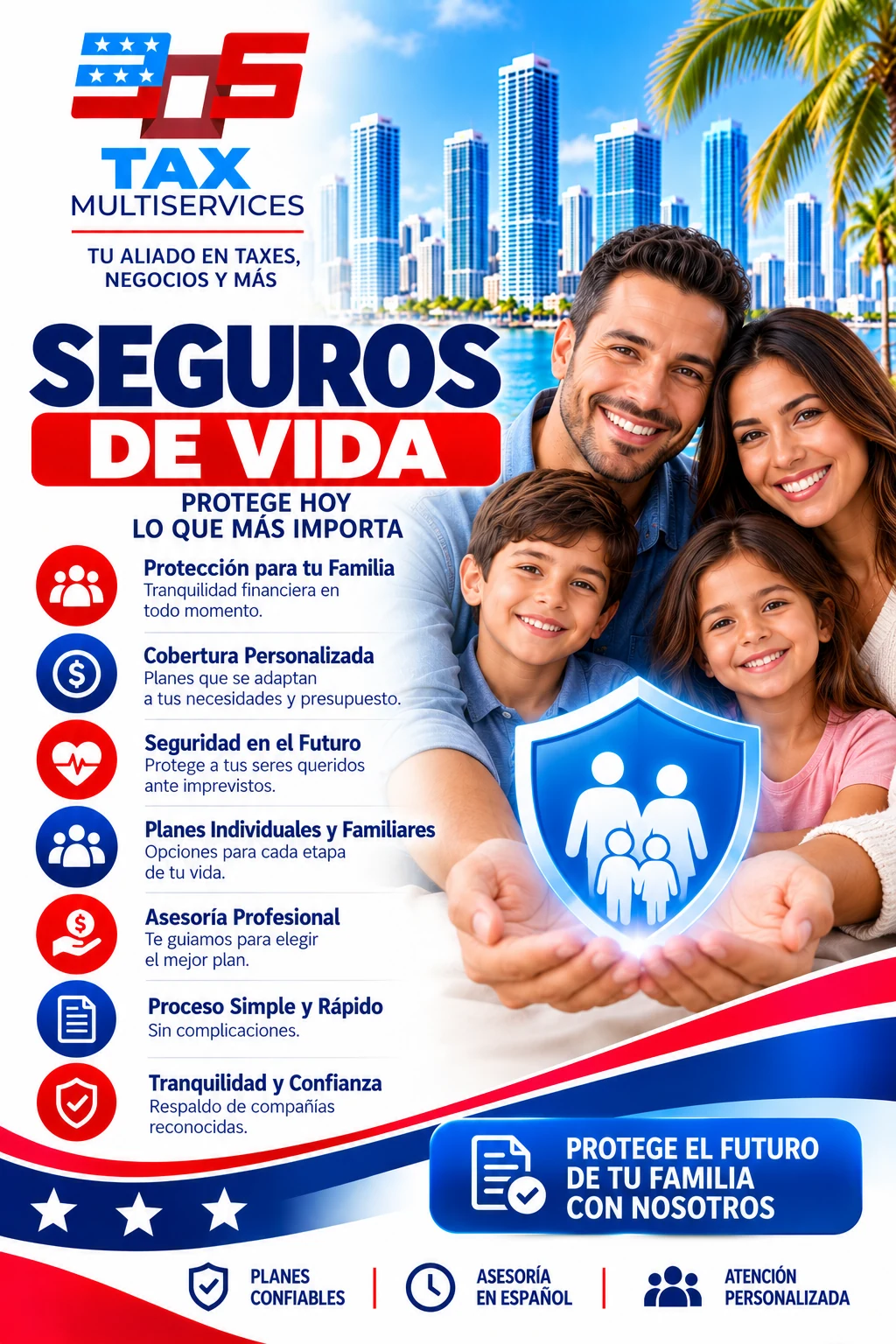 Flyer original de Seguros de Vida